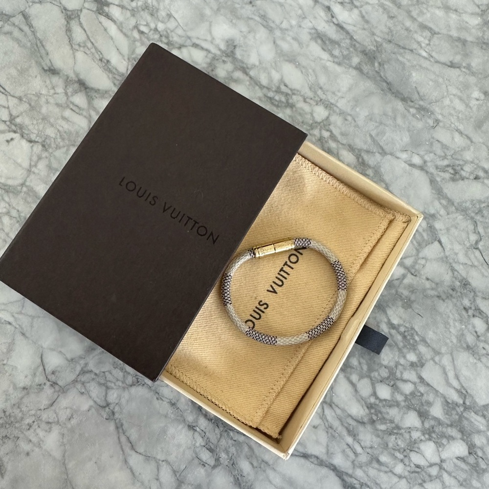 Louis Vuitton keep it damier leather bracelet - Picture 8 of 9
